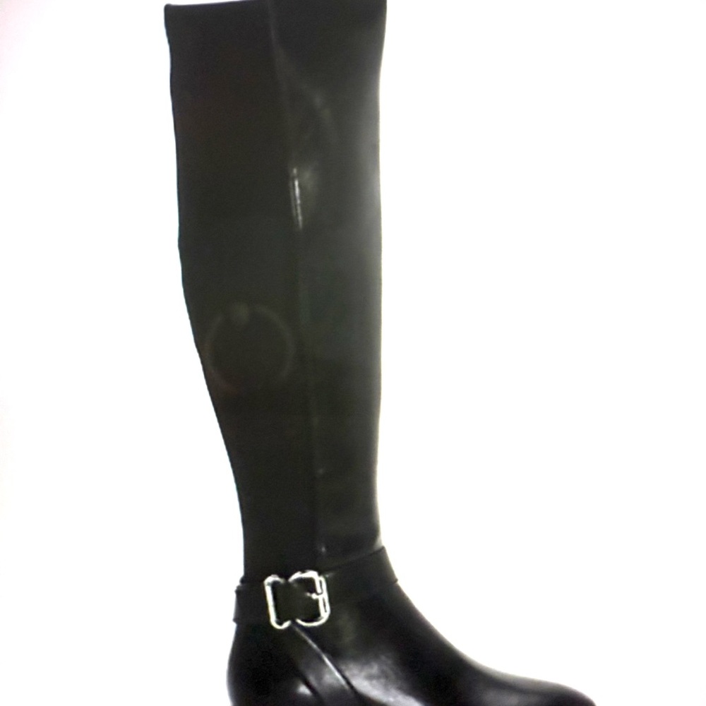 (NWT) LIZ CLAIBORNE Stacked Heel Over The Knee Boot Size 7.5 M - Picture 4 of 11